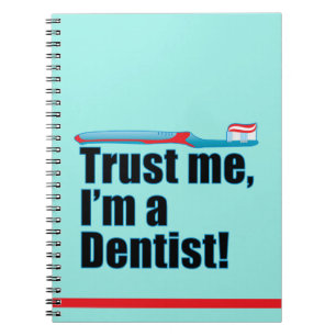 Carnet Funny Dentist Joke Blue