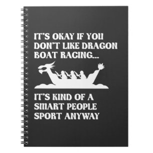 Carnet  Funny Dragon Boat Racing Ligne de Humour nautique