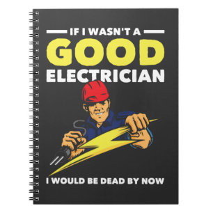 Carnet Funny Electrician Saying Job Husband Humor