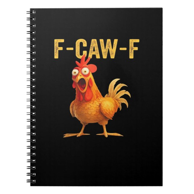 Carnet Funny F-Caw-F Chicken Creative Casual (Devant)