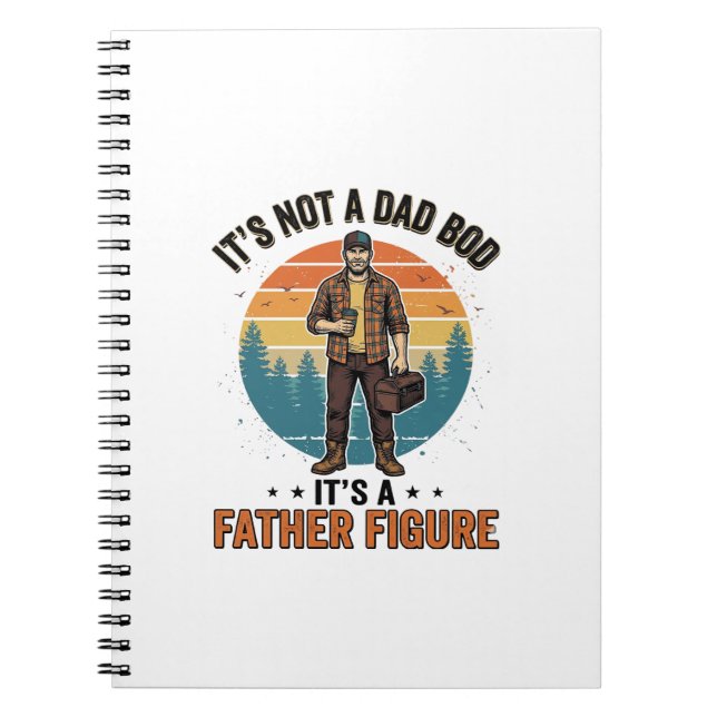 Carnet Funny Father Figure Vintage Dad Humor Shirt Design (Devant)