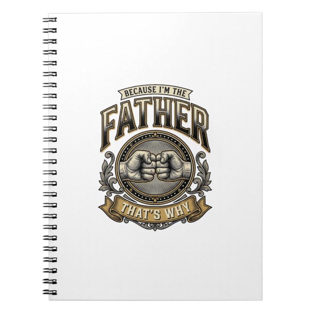 Carnet Funny Father Fist Bump Vintage Engraving Shirt Des (Devant)