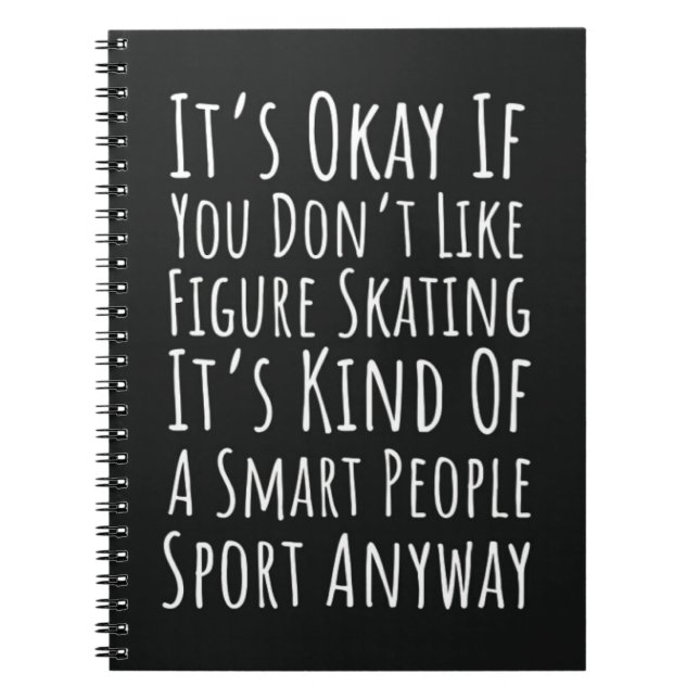 Carnet Funny Figure Skating Gifts Winter Sports Skater (Devant)