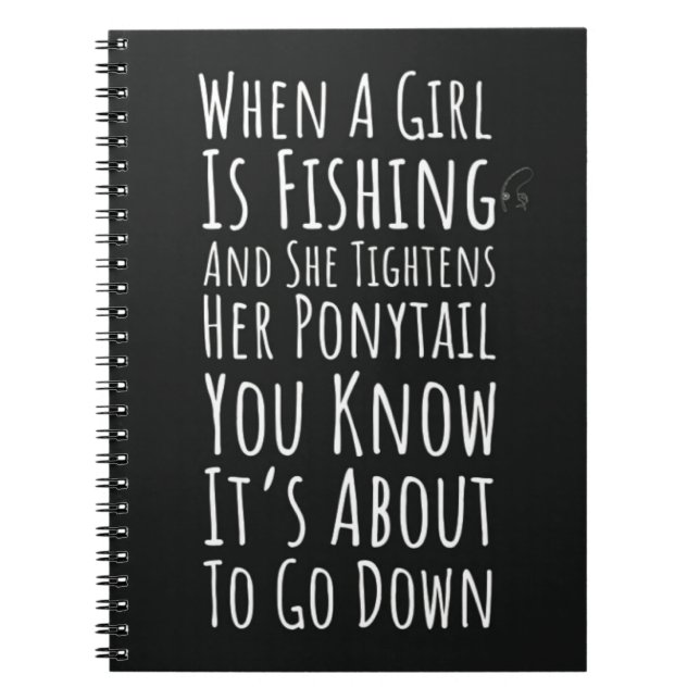 Carnet Funny Fishing Gifts For Teen Girls Women Her Humor (Devant)