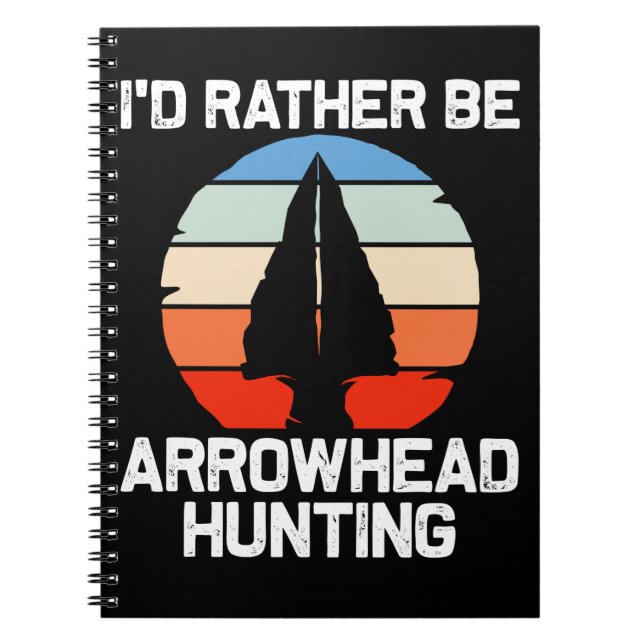 Carnet Funny Flint Arrowhead Pierres Collecte (Devant)