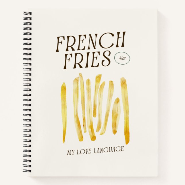 Carnet Funny French Fries Love Sac fourre-tout (Devant)