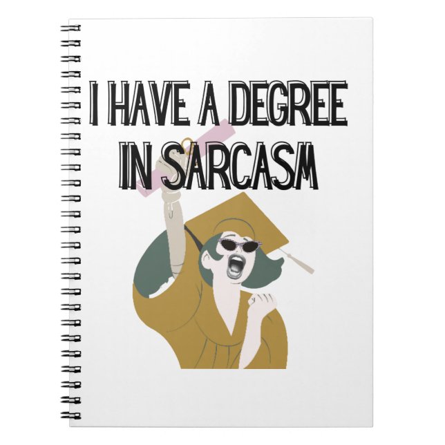 Carnet Funny Gift, Witty Humorous Gift, Graduation Gift (Devant)