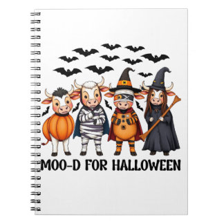 Carnet Funny Highland Cow Moo-d pour Halloween