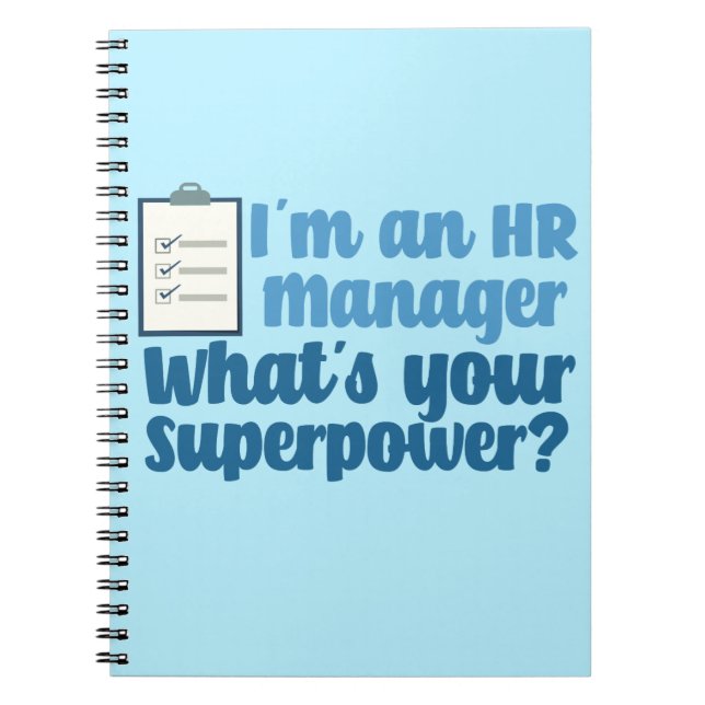 Carnet Funny Human Resources Superhero (Devant)