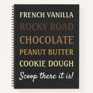 Carnet Funny Ice Cream Chanson Scoop là c'est