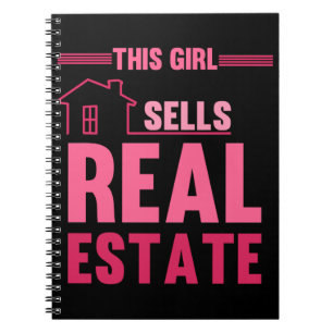Carnet Funny Immobilier Investor Girl Agent immobilier