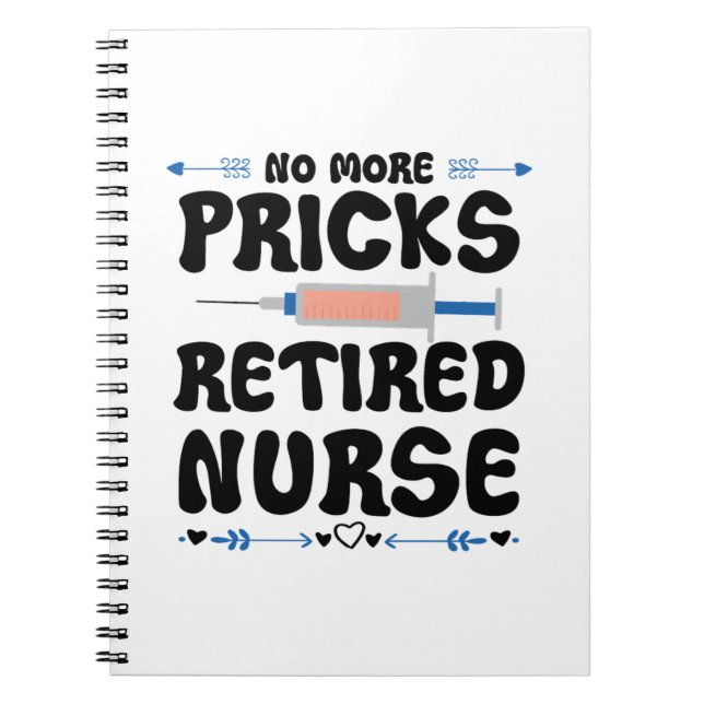 Carnet Funny Infirmière à la retraite - Soins infirmiers  (Devant)