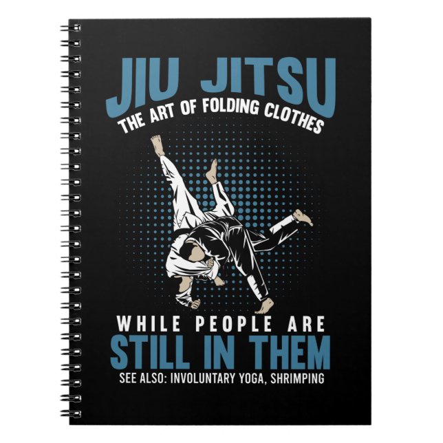 Carnet Funny Jiu Jitsu Combattants BJJ Humour d'entraînem (Devant)