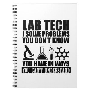 Carnet Funny lab tech cite un technicien de laboratoire