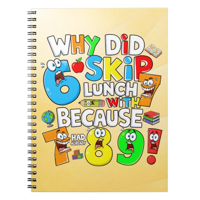 Carnet Funny Maths Numbers Notebook for Primary School (Devant)
