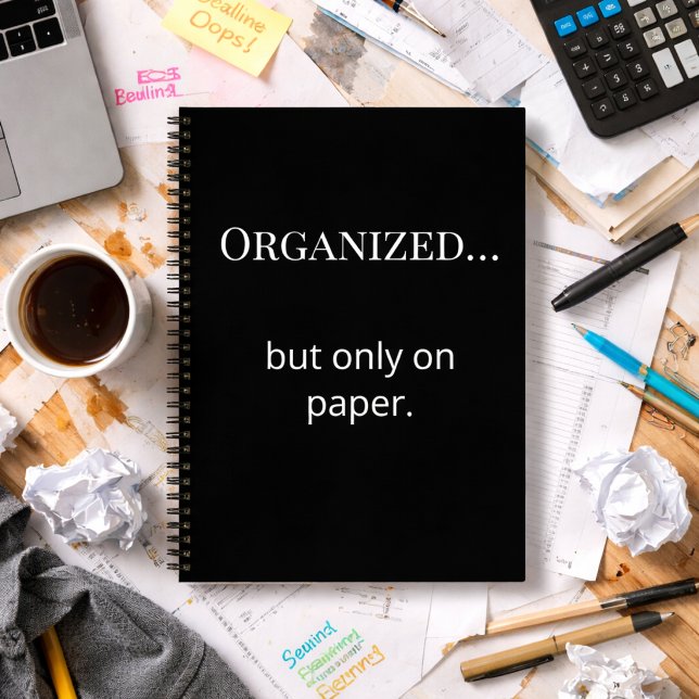 Carnet Funny Minimalist Binder Custom Initial Back (Créateur téléchargé)