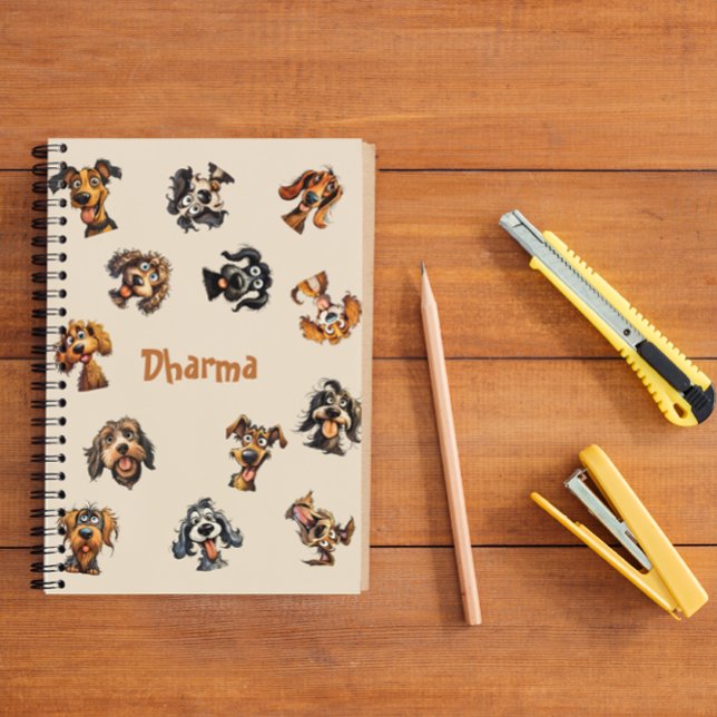 Carnet Funny Personnalisé cadeau Amoureux des chiens pers (Créateur téléchargé)