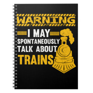 Carnet Funny Railfan Citation Trainspotter Train Lover