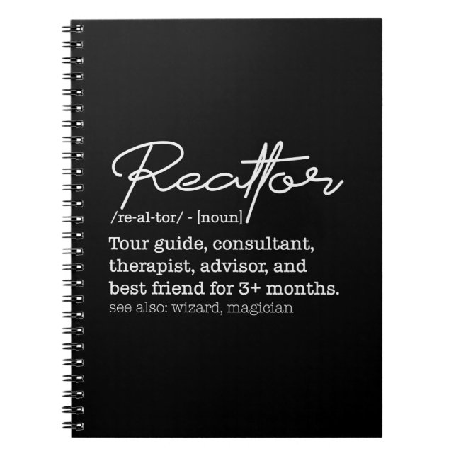 Carnet Funny Realtor Job Description Real Estate Humor (Devant)