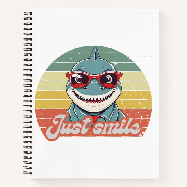 Carnet Funny requin invitation vous sourire (Devant)