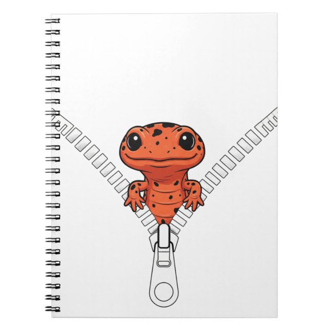 Carnet Funny Salamander Peek  (Devant)