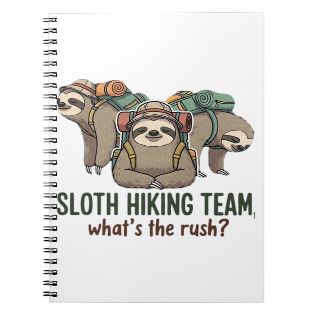 Carnet Funny Sloth Hiking Classic T-Shirt_5 (Devant)