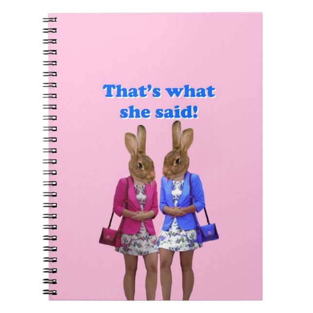 Carnet Funny that's what she said text (Devant)