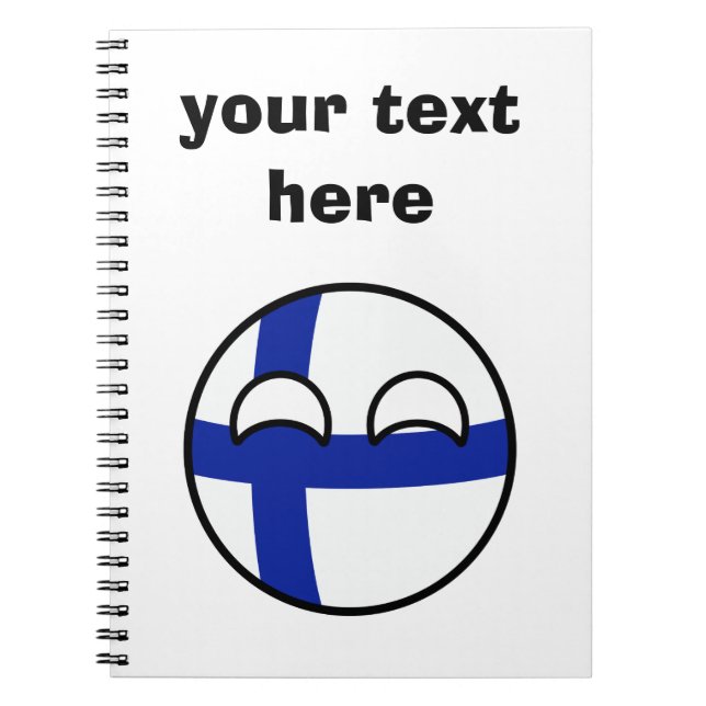 Carnet Funny Trending Geeky Finlande Country (Devant)