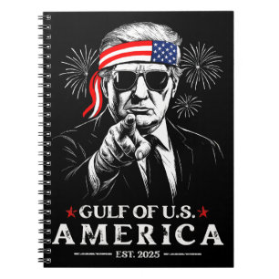 Carnet Funny Trump Golfe Des USA Amérique 2025 4 juillet