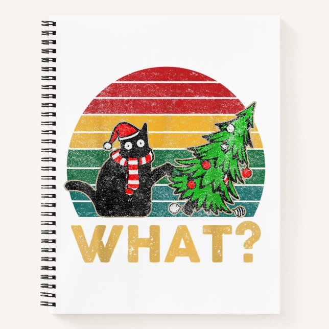 Carnet Funny Ugly Sweet de Noël Chemise Naughty Chat San (Devant)