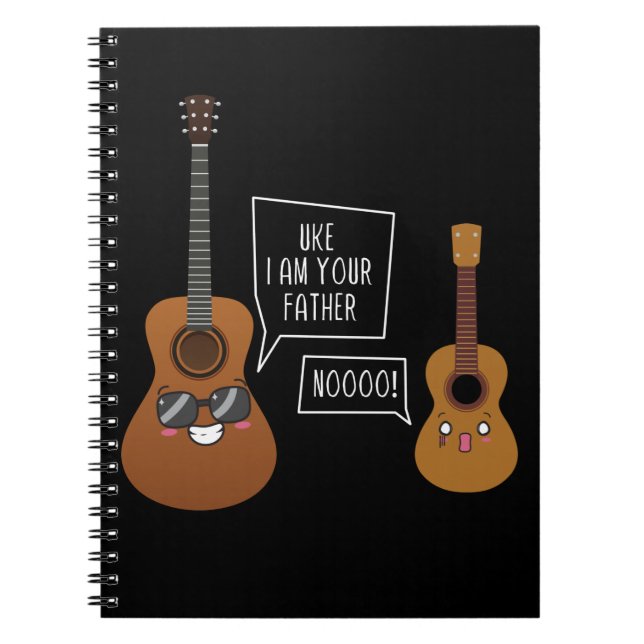 Carnet Funny Ukulele Player Humour de musique de guitare (Devant)