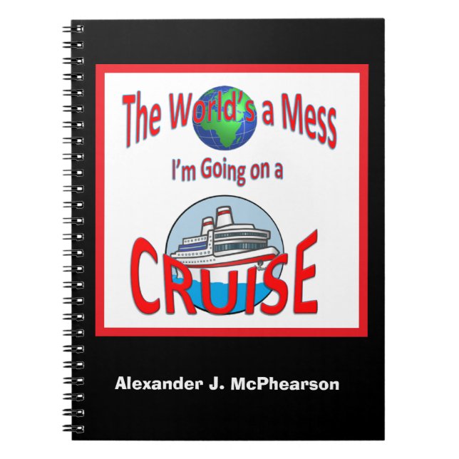 Carnet Funny Worlings a Mess Personalized Cruise (Devant)