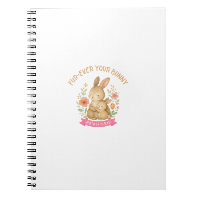 Carnet Fur-ever Your Bunny Mother's Day (Devant)