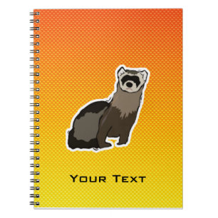 Carnet Furet jaune-orange
