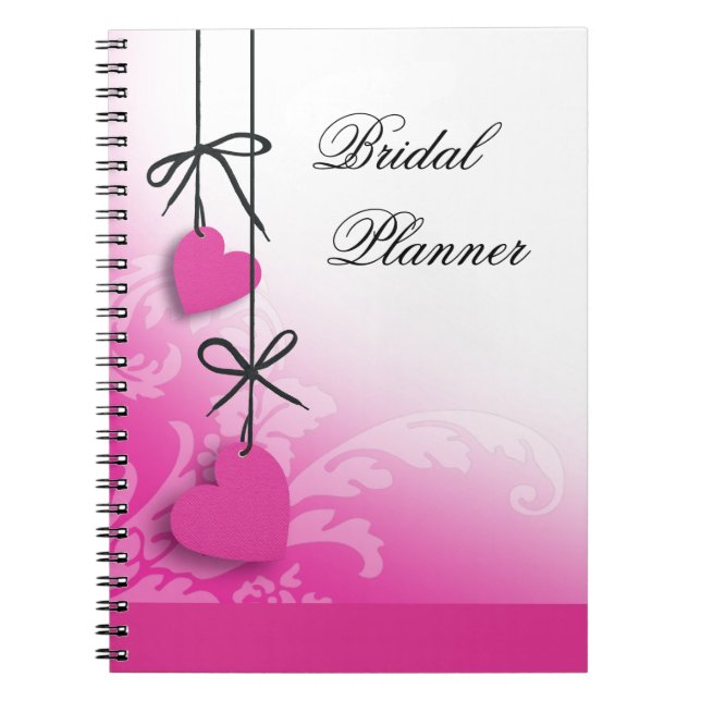 Carnet Fuschia nuptiale de planificateur de sentiments (Devant)
