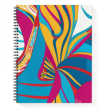 Fusion de batik tropical vibrant abstrait de feuil