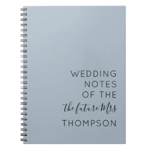 Carnet Futur de la typographie simple Mme Dusty Mariage b