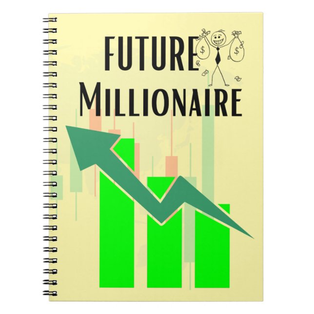 Carnet Futur millionnaire Forex Trading Stock (Devant)