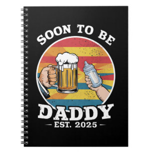 Carnet Futur Papa 2025 Premier Papa 2025 Rétro