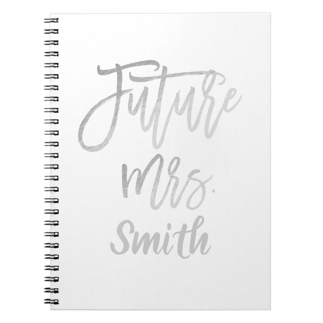 Carnet Futur planificateur de mariage moderne de Mme Silv (Devant)