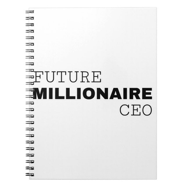 CARNET FUTURE MILLIONAIRE PDG POUR ELLE ET LUI (Devant)