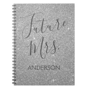 Carnet Future Mme Luxury Silver Sparkle Parties scintilla
