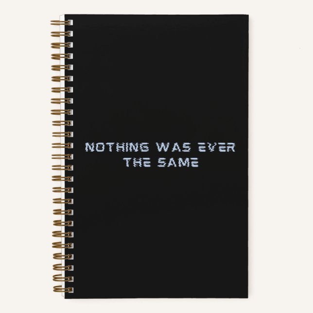 Carnet futuriste en gris foncé (Recto)