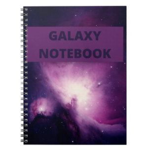 Carnet Galaxie de marbre rose et violet