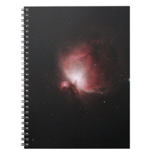 CARNET GALAXIE ROUGE ET NOIR AVEC ÉTOILES