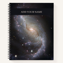 Carnet Galaxie spirale personnalisée