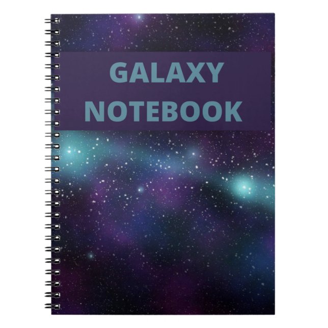 Carnet Galaxy Lovers Stars Space Blue (Devant)