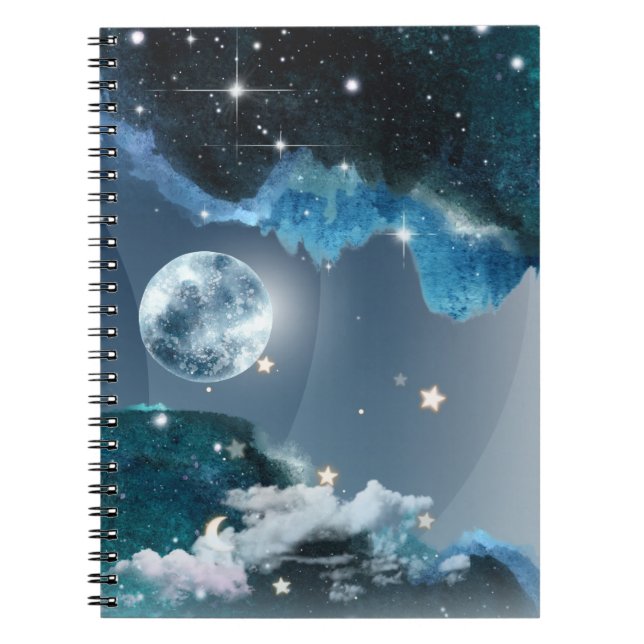 Carnet Galaxy Moon Journal/Carnet scolaire  (Devant)
