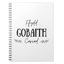 carnet gallois de citation 'Ffydd Gobaith Cariad'