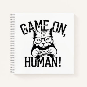 Carnet Gamer Cat Design Jeu Sur L'Homme - Cute Funny Cat